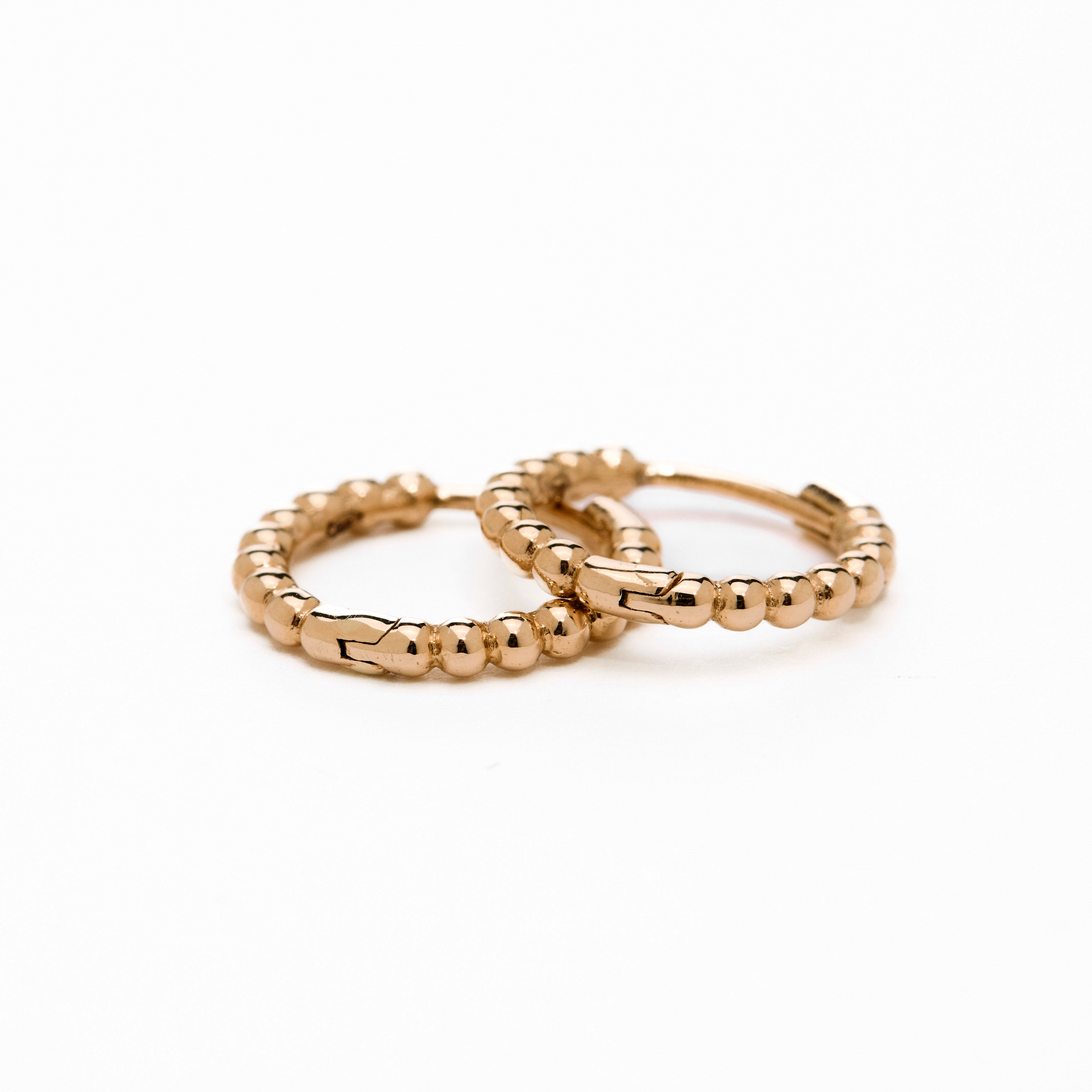 Bubble Time Hoop Earrings 13mm - Made to Order – MiaStela